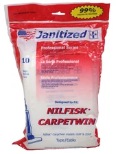 Janitized JAN-NFCPTW16-2 for Nilfisk Carpetwin 16XP & 20XP 10 Pack Vacuum Bags