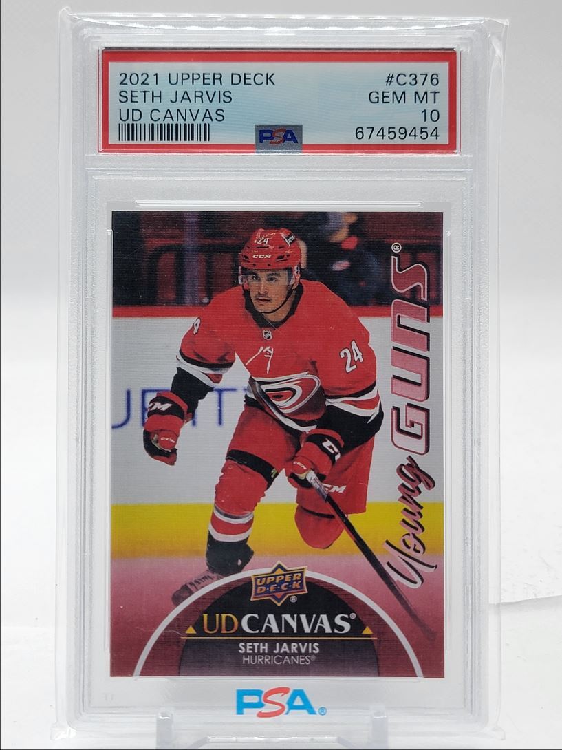 SETH JARVIS 202122 UD EXTENDED CANVAS YOUNG GUNS ROOKIE RC PSA 10