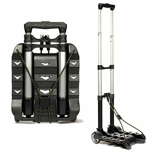 RMS Folding Luggage Cart Lightweight Aluminum Collapsible and