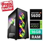 Gaming PC AMD Ryzen 5 5600 3.50-4.40GHz, Nvidia RTX 4060, 16GB RAM, 1TB M.2 SSD