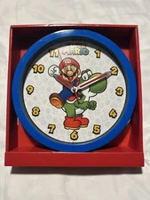 🔥🔥Blue Super Mario Wall Clock Mario 10" Analog Display🔥🔥