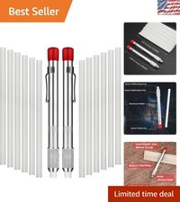 Durable 14-Piece Soapstone Marker Set with Refillable Holders for Welding