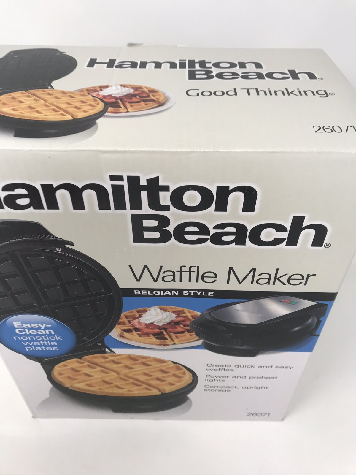 hamilton beach waffle maker 26071