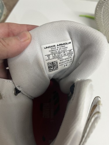 Under Armour UA HOVR Highlight Ace Elite Women's Volleyball Shoes White Gold 9 - 第 7/19 張圖片