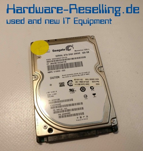 Seagate 320GB 7200 rpm 2.5" SATA ST9320423AS 9ZW14E-XXX 0001SDM1