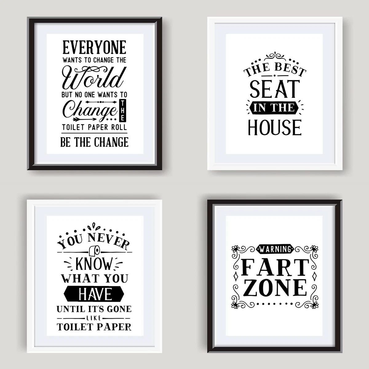 Funny Bathroom Wall Art Poster Bathroom Prints Toilet Pictures Modern Fine Decor