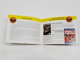 Wheel of Fortune Family Edition Authentic NES Nintendo Manual *