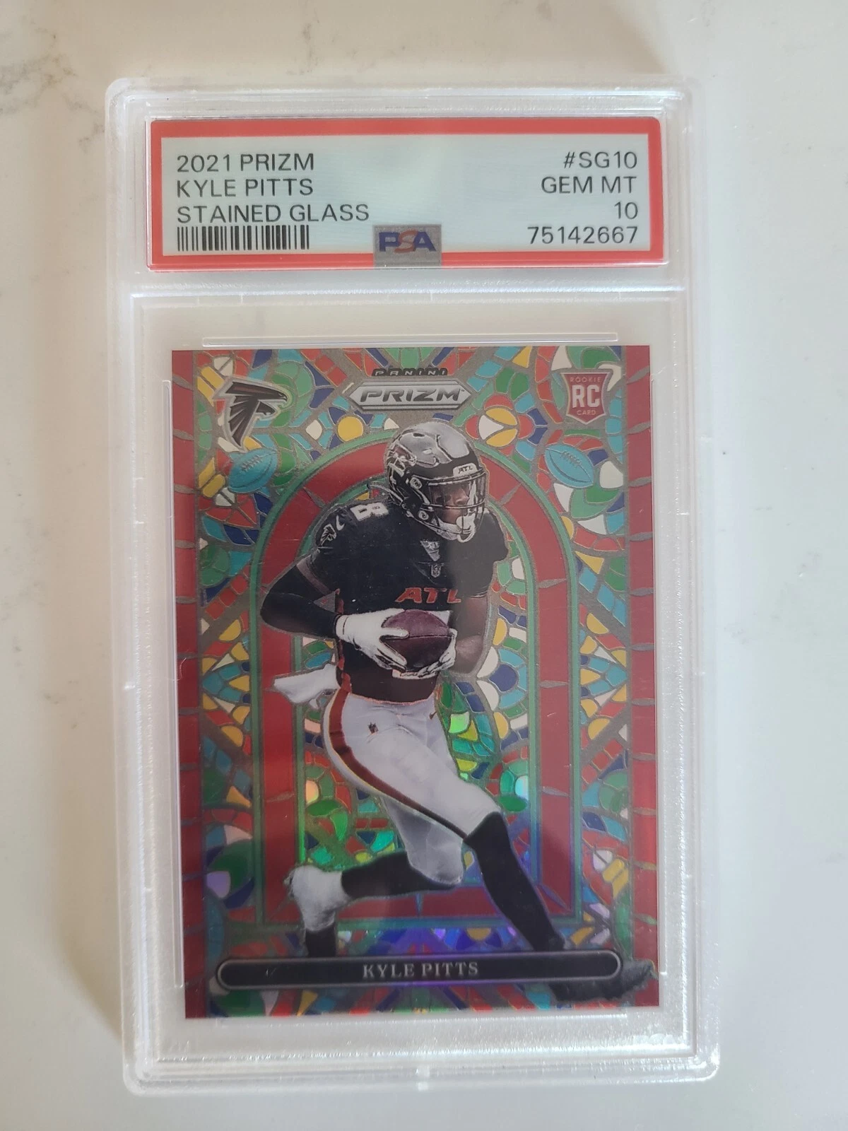 Kyle Pitts Panini Prizm Stained Glass #SG10 Base