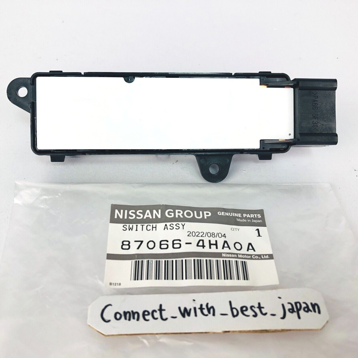 NISSAN Genuine SWITCH assembly FRONT SEAT LH 87066 - 4HA0A