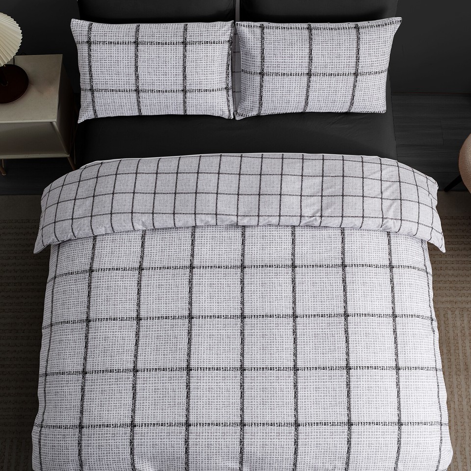 Duvet Cover Set Single Double King Size Reversible Duvet Cover Quilt