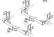 Towtrust Fixed Flange Towbar For Elddis Majestic 185 Motorhome 2011 To 2016