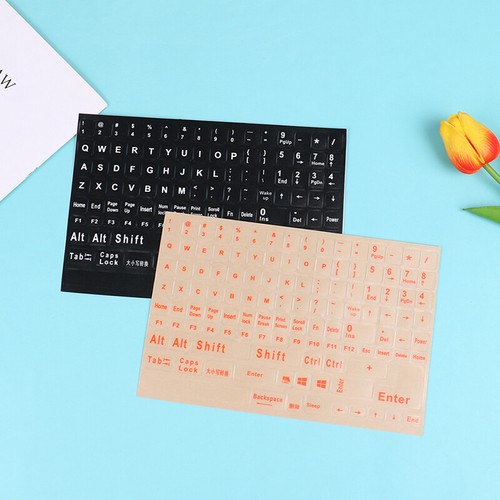 English Full Keyboard Frosted Transparent Keyboard Stickers Computer Noteb,$i AT - Picture 11 of 15