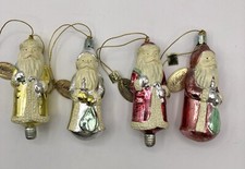 4pc Katherine s Collection 2001 Christmas Santa Ornaments /b