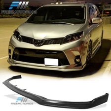 Fits 18-20 Toyota Sienna XL30 CK Style Front Bumper Lip Spoiler PU