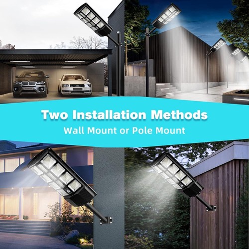 10000LM LED Solar Flood Light Motion Sensor Security Yard Street Outdoor Lamp AU - Picture 8 of 15