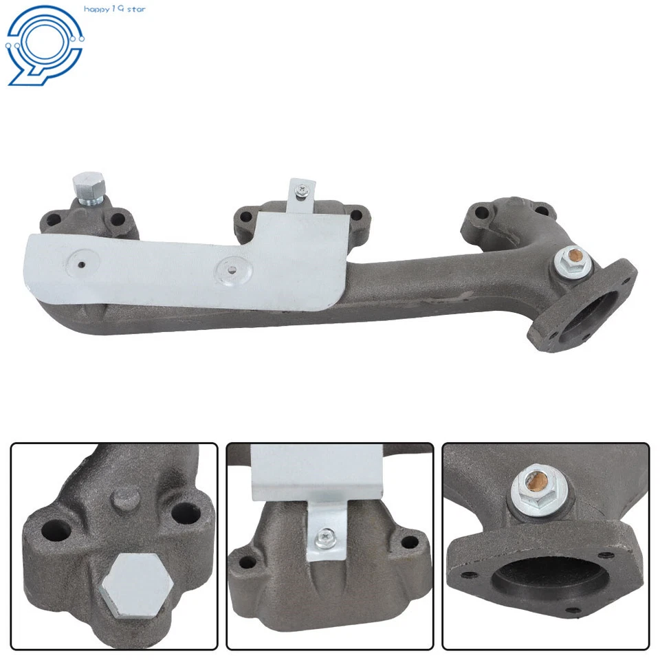 Pair of Exhaust Manifold W/ Heat Shield For 1988-1995 Chevrolet GMC C1500 K1500 - Image 4 of 4