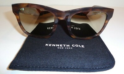 Kenneth Cole KC7201 Brown Horn Smoke Mirror Sunglasses New  display picture 2