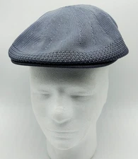CAPAS HEADWEAR hat fitted vented gray flat ivy driving cap - size S