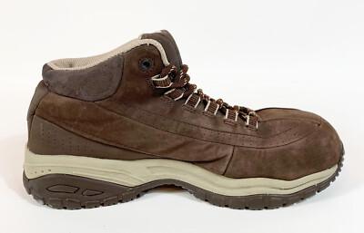 Skechers Mens Work Steel Toe Hiking Boots Brown Suede Size 9  display picture 1