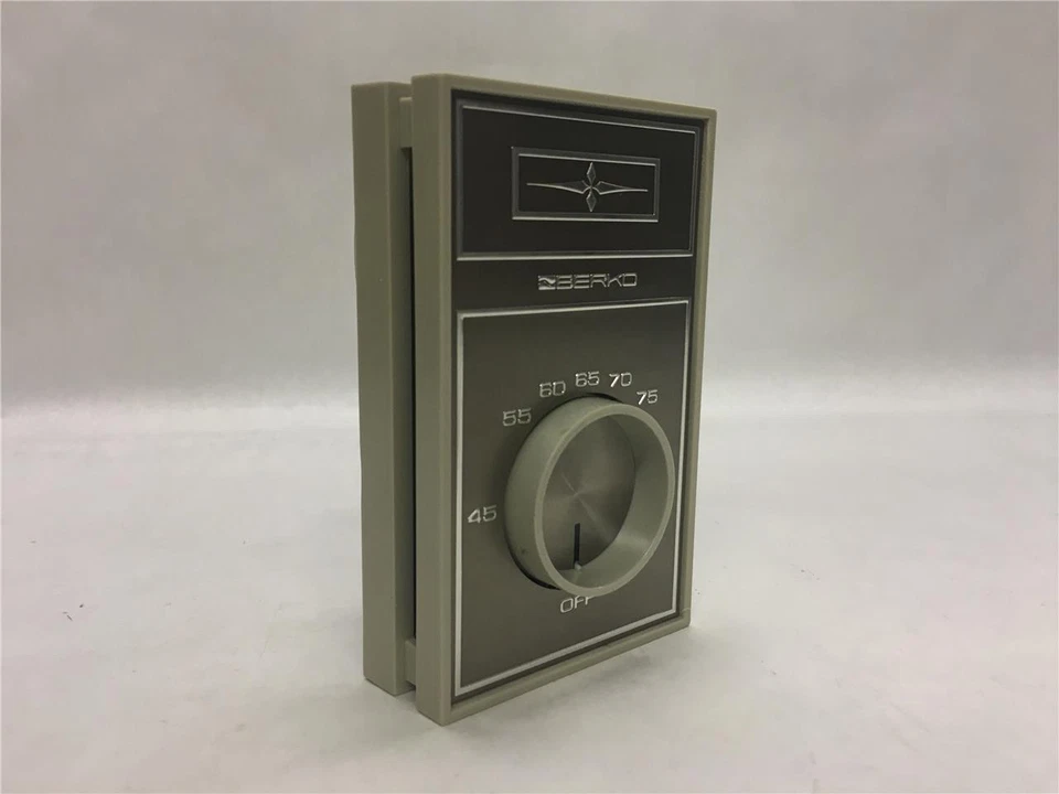 Termostato de habitación Berko WT200-A-DP calor eléctrico 45-85F doble ruptura de línea 120-240V Foto 2 de 4