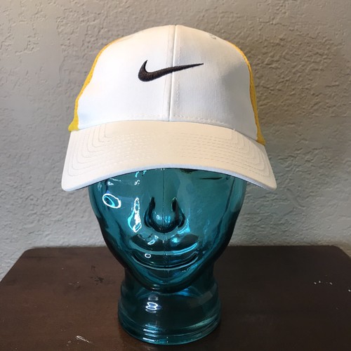 Nike Golf Yellow/White Fitted Mesh Hat 