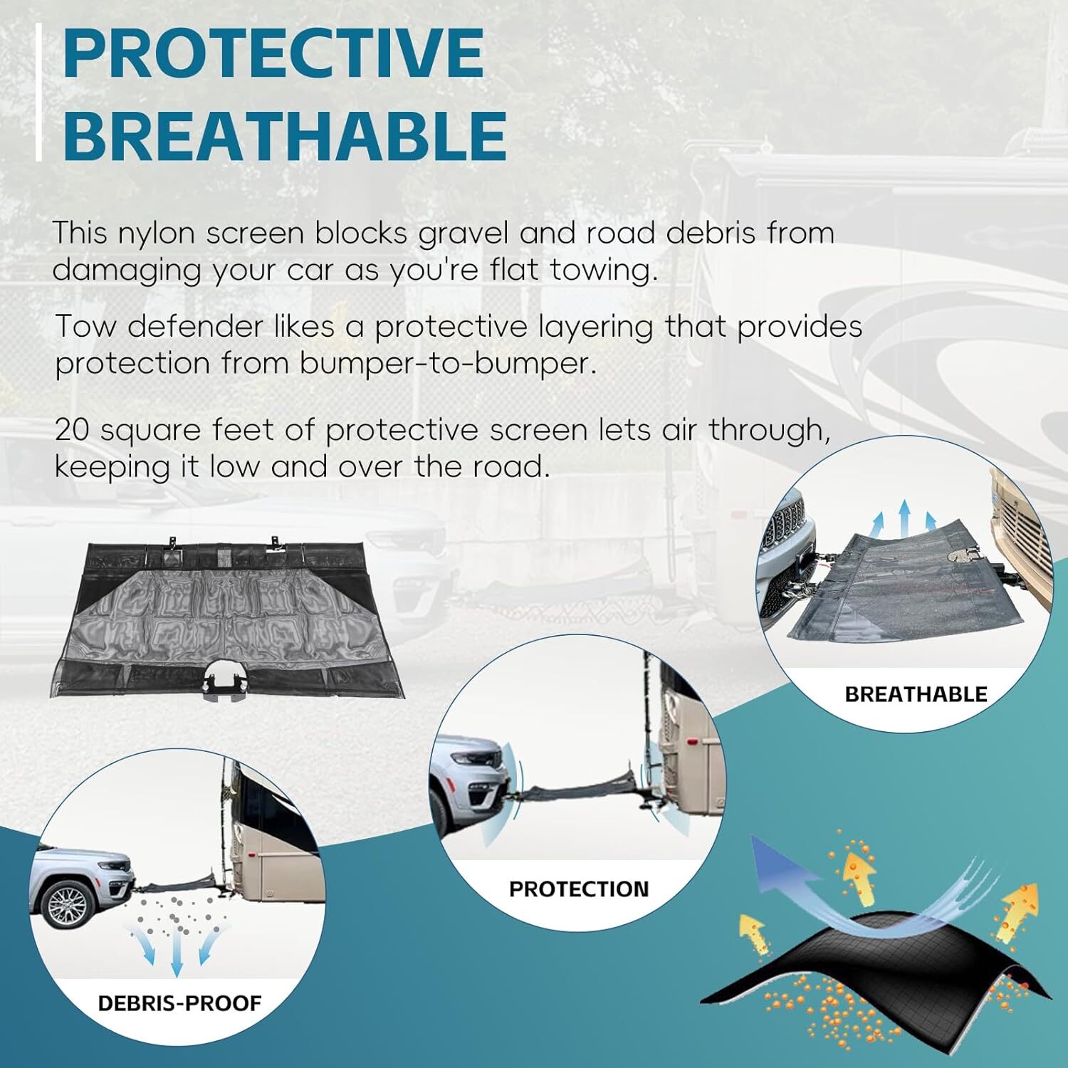 for 4750 RoadmasterTow Defender Protective Screening for Blue Ox Demco Tow Bars