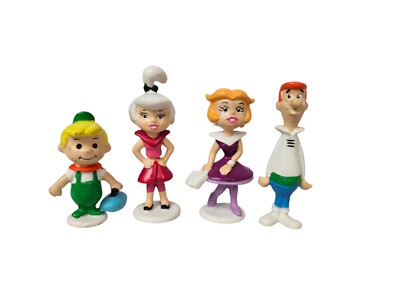 Vintage 1962 Applause Hanna Barbera The Jetsons PVC Figurines Lot of 4 W22