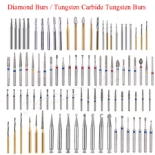 AZDENT Dental Diamond Tungsten Carbide Burs Drill FG for High Speed Handpiece