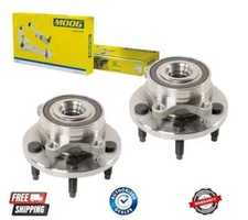 MOOG Pair Front Wheel Hub & Bearings for 13-19 Ford Taurus Flex Lincoln MKS MKT