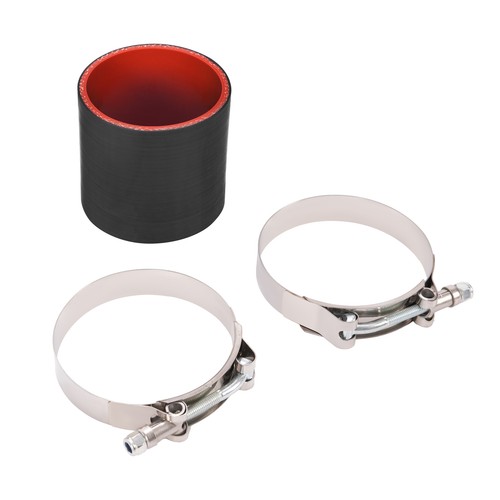 3" Inch Intercooler Straight Silicone Coupler Pipe Intake Turbo + 2 T-Bolt Clamp - Picture 4 of 15