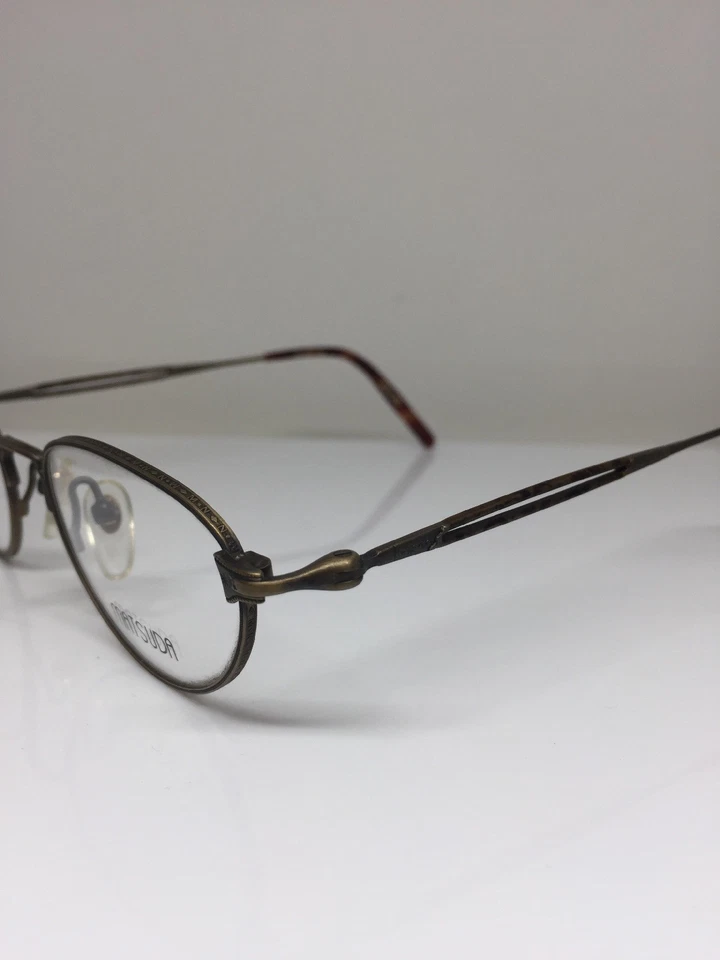 Anteojos de gato Matsuda 2877 vintage C. AG cepillados oro antiguo 49-20 mm Japón Foto 2 de 4
