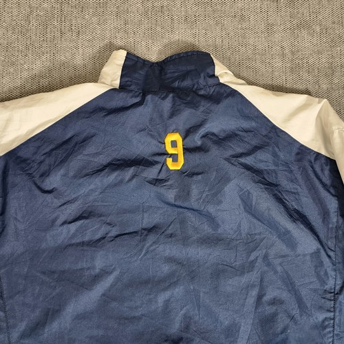 adidas Mens Navy Windbreaker Full Zip Jacket Lausanne Basketball Size M - Picture 14 of 16