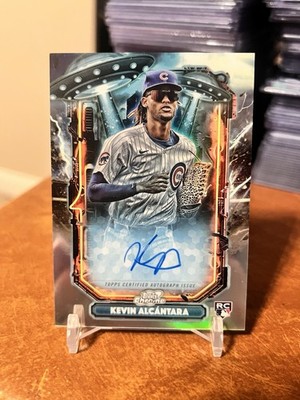 Kevin Alcantara Topps Cosmic Chrome Extraterrestrial Talent On Card Auto Cubs RC