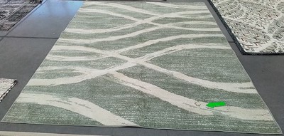 SAGE / CREAM 8'-0'' x 10'-0'' Broken Thread Rug Reduced Price 1172776323 ADR125X-8