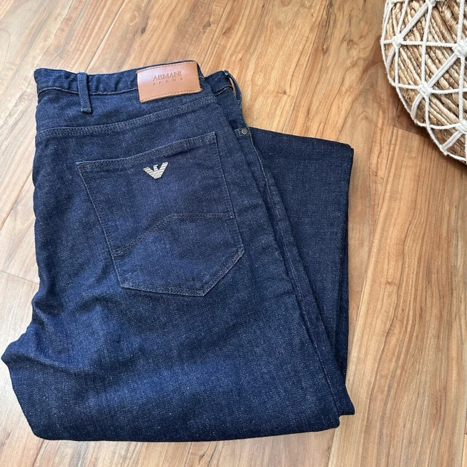 Pantalones de mezclilla chinos ajustados para hombre Emporio Armani J06 ajustados en G1N Foto 2 de 4