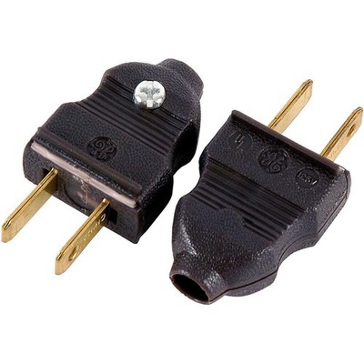 American Motorhome RV 2Pk GE 15 Amp 125-Volt Quick Wire Plug - Brown 54266 NEW