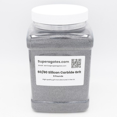 #ad 5LB Rock Tumbling Grit – Lapidary Grade 60 90 Silicon Carbide Resealable Jar $30.00