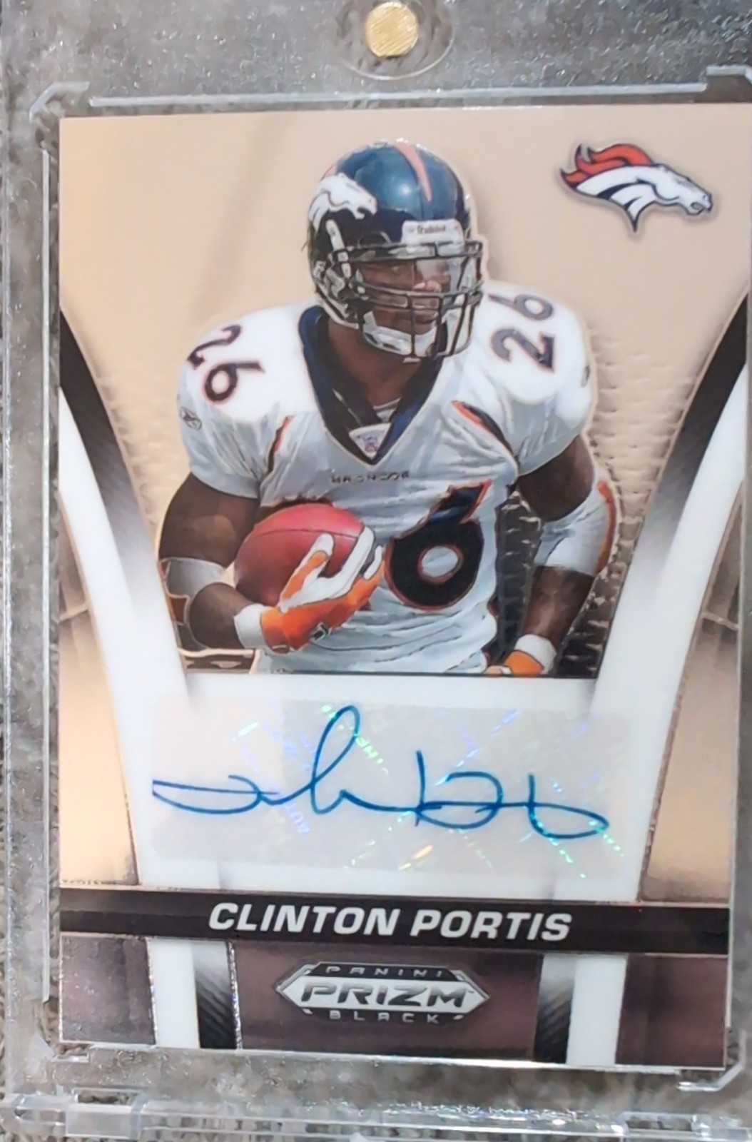 2025 Panini Prizm Black - Flashback Signatures Clinton Portis #FS-CPS (AU)