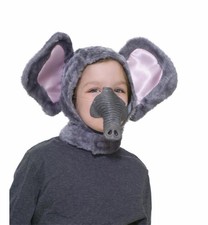 Elephant Hood  Nose Animal Costume Set Child Standard