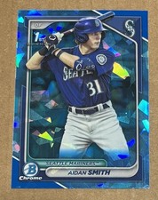 AIDAN SMITH 2024 Bowman Chrome 1st SAPPHIRE REFRACTOR #BCP-45 Seattle Mariners