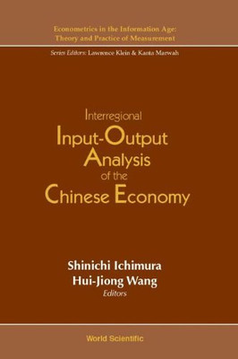 Interregional Input-Output Analysis of the Chinese Econ - HardBack NEW Shinichi
