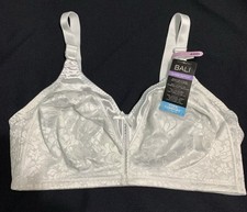 Bali Classic Support Bra Wireless 40D White Cool Comfort New With Tags