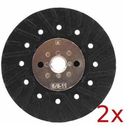 2x 4.5'' x 5/8''-11 Resin Fiber Disc Backing Pad with Lock Nut for Angle Grinder
