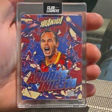 Club Legacyz Breakout Light Through Stone Andres Iniesta #55/200 Soccer Card