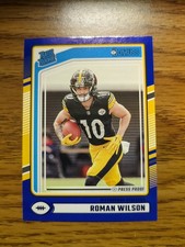 2024 Panini Donruss - Rated Rookie Roman Wilson #348 Blue Press Proof (RC)