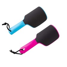 UUYYEO 2 Pcs U Shaped Curved Foot File Callus 2 Count Pack of 1 , Blue,pink