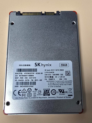 SK hynix 256GB 2,5" SATA SSD HFS256G32TNF-N2A0A SC300 Dell p/n 0H4G39 inkl MwSt