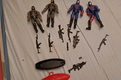 Lot Of 4 GI Joe Cobra Vipers And Python Vipers  Loose  Troop Builder Set