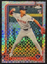 Kristian Campbell RC X-Fractor 2025 Topps Chrome #171 Red Sox