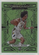 2022-23 Panini Obsidian Electric Etch Green Flood 20/25 Kendall Brown #172 7n6